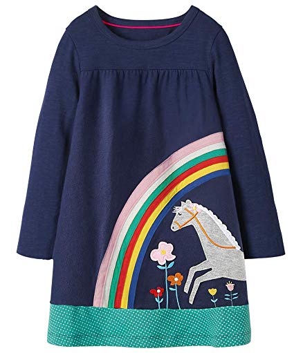 Fiream Girls Cotton Long Sleeve Dress