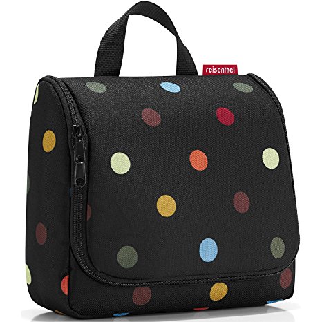 Reisenthel Travelling Toiletry Bag Black & Coloured Spots