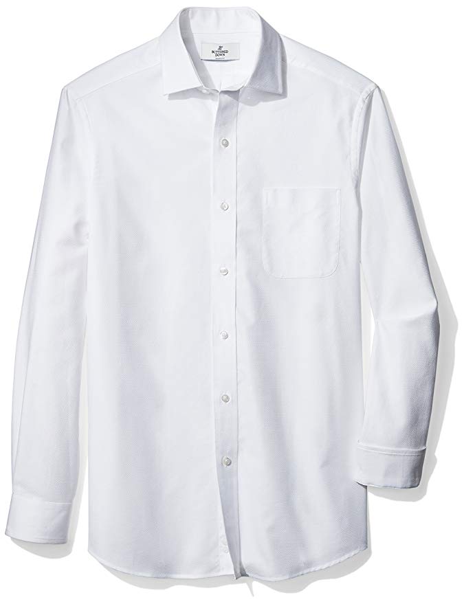 Buttoned Down Men's Classic Fit Spread-Collar Supima Cotton Sport Shirt