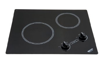 Kenyon B41603 6-1/2 and 8-Inch Arctic 2-Burner Cooktop with Analog Control UL, 120-volt, Black