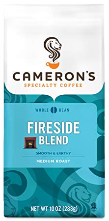 Cameron's Coffee Roasted Whole Bean Coffee, Fireside Blend, 10 Ounce