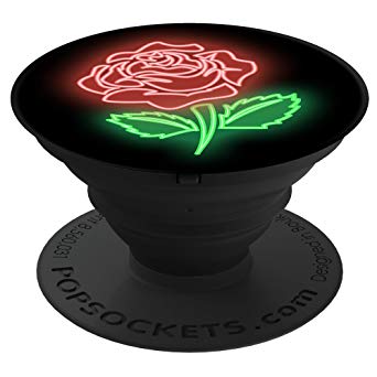 PopSockets: Collapsible Grip & Stand for Phones and Tablets - Neon Rose