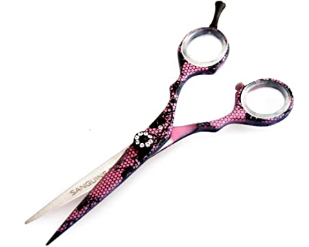 Professional Pink Hairdressing Scissors 5.2 inch (13cm), Beautiful Hair Scissors