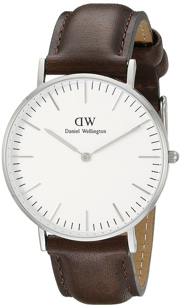 Daniel Wellington Women's 0611DW Bristol Stainless Steel Watch with Leather Band