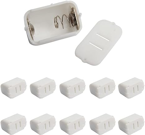 Acxico 10Pcs AG13 LR44 Toy Battery Storage Box Button Case Holder Organizer Supplies