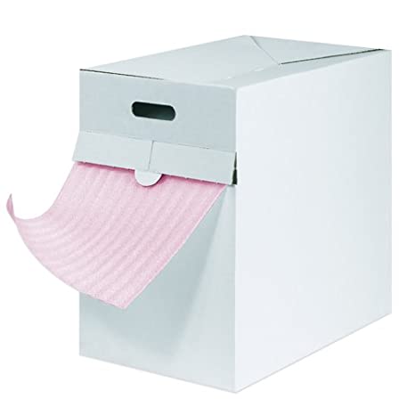 Aviditi Polyethylene Anti-Static Air Foam Dispenser Pack, 175' L x 12" W, 1/8" Thick, Pink (FD1812AS)