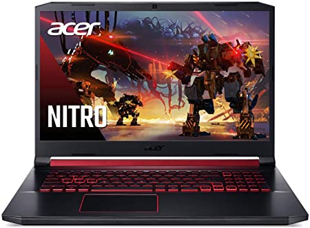Acer Nitro 5 Gaming Laptop, 9th Gen Intel Core i7-9750H, NVIDIA GeForce RTX 2060, 17.3" Full HD IPS 144Hz 3ms Display, 16GB DDR4, 256GB NVMe SSD, Gigabit WiFi 5, Backlit Keyboard, AN517-51-76V6