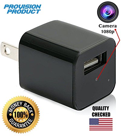 Hidden USB Spy Camera Wall Charger Motion Detection HD 1080P [Newest Model] 2018 - Nanny Cam
