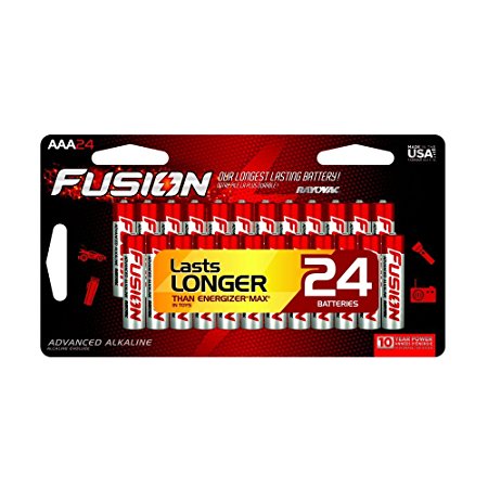 FUSION by Rayovac High-Performance AAA Alkaline Batteries, 24-count