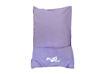 MyPillow Roll N Go Travel Pillow Rolls Into It's Own Pillow Case, Included,Purple Wisteria, Size 12" X 18"