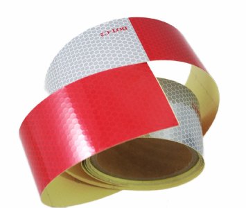 ABN DOT-C2 2 X 10 Trailer Conspicuity DOT Reflective RedWhite Tape