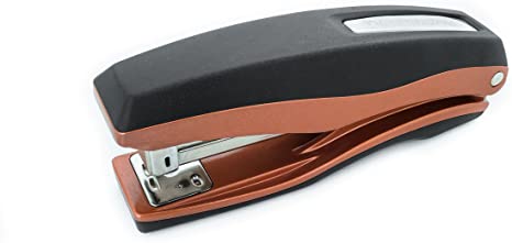 PraxxisPro Basileus Heavy Duty Metal Stapler Value Pack with 25 Sheet Capacity - Includes Staples and Staple Remover - Jam Free Stapler Set for Professional and Home Office Use (Crystal Copper)