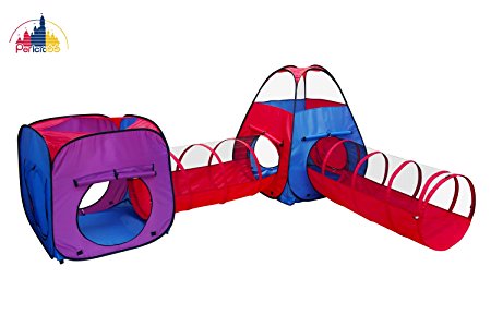 Heavy Duty Play Tent Play Tunnel Ball Pit Combo Designed to Connect