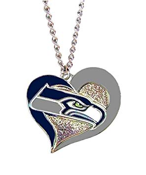 aminco NFL Swirl Heart Necklace