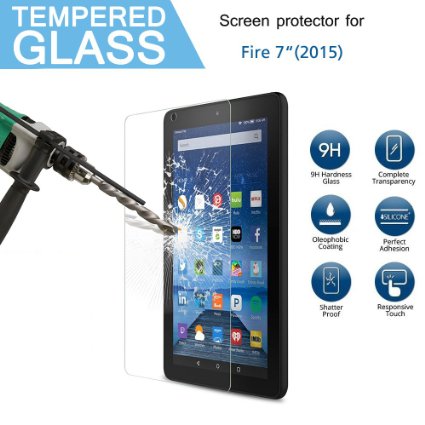 Cooper GTV Resist Tempered Glass Screen Protector for Amazon Fire 7-inch Tablet(5th Generation)