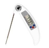 Sizzlins Digital Quick Read Kitchen and Meat Thermometer - Battery Included White