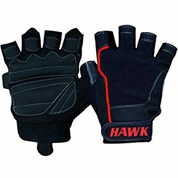 Black Hawk Pro Grip Fit Weight Lifting Gloves w/ Amara Leather & Synthetic Padding