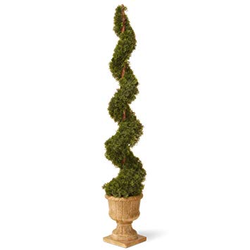 National Tree 60 Inch Cedar Spiral Plant in Decorative Urn (LCYSP4-705-60)