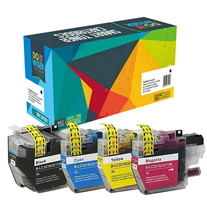 Do it wiser Compatible Ink Cartridge Replacement for Brother LC3219XL, MFC-J6530DW MFC-J5335DW MFC-J6930DW MFC-J5330DW MFC-J5730DW MFC-J5930DW MFC-J6935DW (4-Pack)