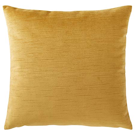 Rivet Velvet Texture Striated Pillow, 17" x 17", Honeycomb