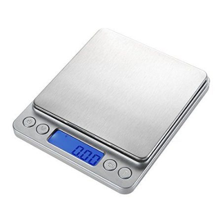 WAOAW 500g001g Digital Pocket Stainless Kitchen food Scale 0001oz Resolution