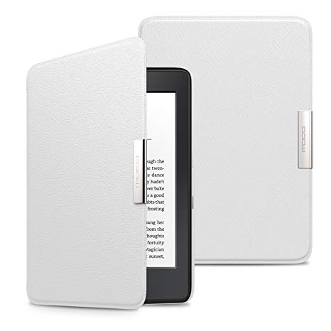 MoKo Kindle Paperwhite Case, Premium Ultra Lightweight Shell Cover with Auto Wake / Sleep for Amazon All-New Kindle Paperwhite (Fits All 2012, 2013, 2015 and 2016 Versions), Will not fit All-New Paperwhite 10th Generation 2018, White