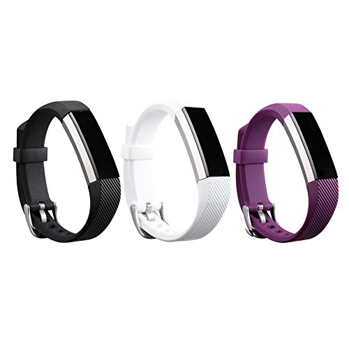 I-SMILE 3PCS Newest Replacement Wristband With Secure Clasps for Fitbit Alta Only(No tracker, Replacement Bands Only)