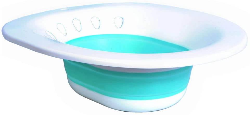 Zafina Sitz Bath for Toilet Seat, Foldable Postpartum Care Basin, Sitz Bath Tub for Soothes and Cleanse Vagina & Anal, Ideal for Post-Episiotomy Patients