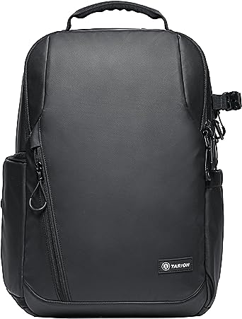 TARION Camera Backpack, Waterproof Camera Bag with 14'' Laptop Compartment, Professional Backpack Large Capacity with Rain Cover for DSLR SLR Cameras Lens,Black