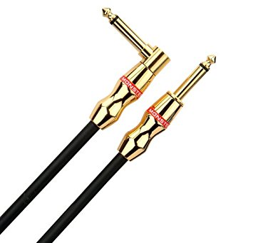 Monster Rock - 12’ Instrument Cable – Angled to Straight ¼” plugs