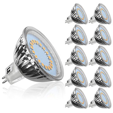 LE MR16 GU5.3 LED Bulbs, Not Dimmable, 50W Halogen Bulbs Equivalent, 3.5W 12V, 280lm, 120° Beam Angle, Warm White, LED Light Bulbs, Pack of 10 Units