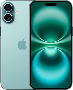 Apple iPhone 16, US Version, 256GB, Teal for Cricket (Renewed)