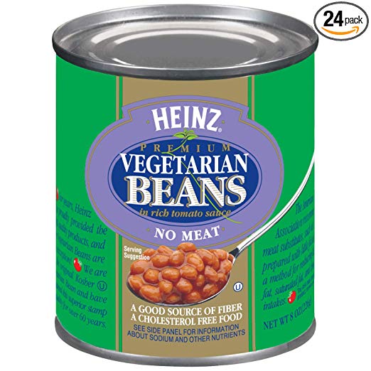 Heinz Vegetarian Beans (8 oz Cans, Pack of 24)