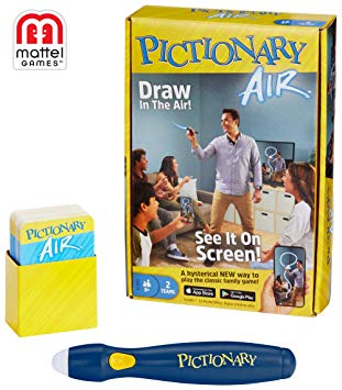 Mattel Games Pictionary Air – Navy Pen Version w/ 30% Unique Cards [Amazon Exclusive]