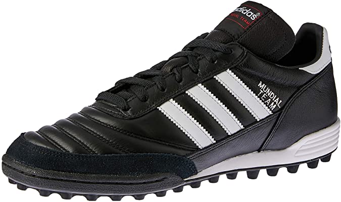 adidas Mundial Tea Unisex Adult Football Training Shoes, Black (Black/Running White Ftw/Red), 9 UK (43 1/3 EU)