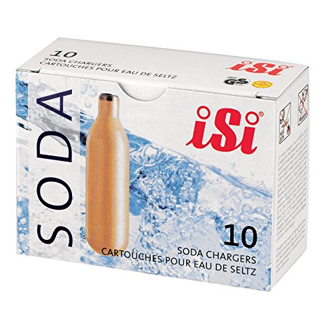 iSi 10-Pack Soda Chargers, Gold