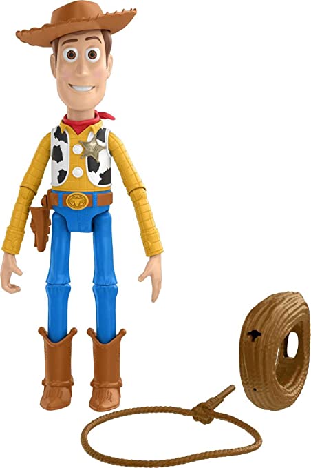 Disney Pixar Toy Story Toys, Launching Lasso Woody Action Figure, Collectible Gifts for Kids