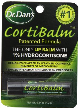 Dr. Dans CortiBalm Lip Balm for Chapped Lips - 0.14 Oz (3 pack).