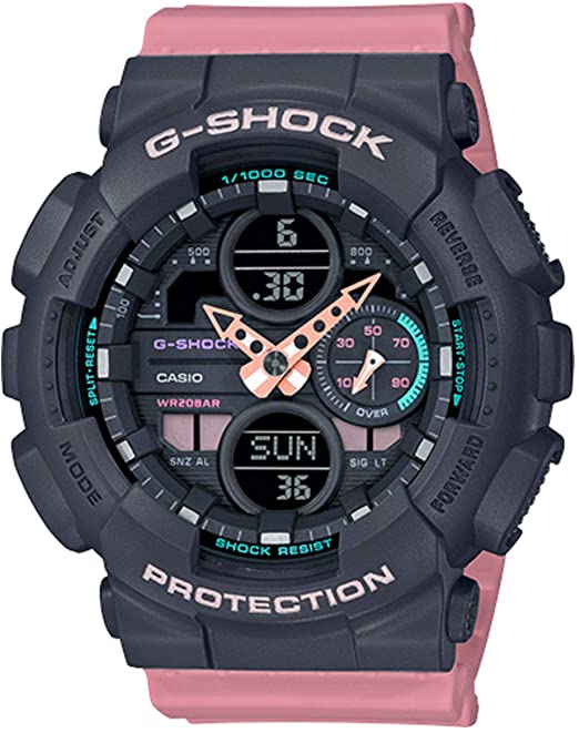 Ladies' Casio G-Shock S-Series Pink Resin Band Watch GMAS140-4A