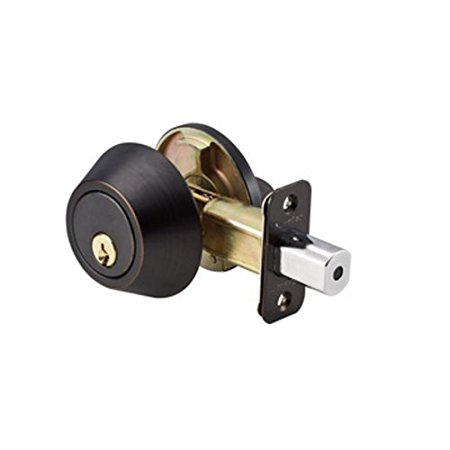 Master Lock DSO0612P Single Cylinder Deadbolt, Aged Bronze