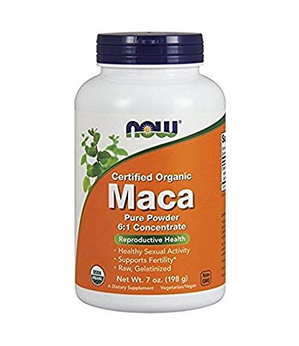 Now Foods, 100% Certified Organic Maca, Pure Powder, 7 Oz (198 G)