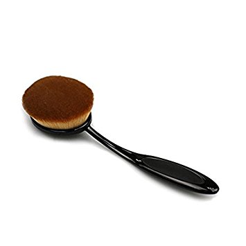 BeautyKate Big Oval Toothbrush Makeup Brush Cosmetic Foundation Cream Powder Blush Makeup Tool (#1 Black)