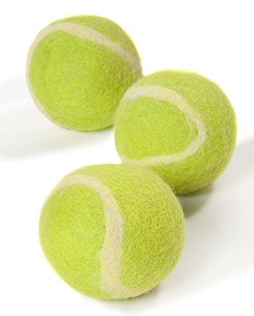 TennisWools - All Natural Tennis Balls For Dogs - 3 Pack - 100% merino wool
