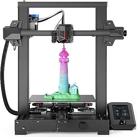 Creality Official Ender 3 V2 Neo 3D Printer, CR Touch Auto Leveling 3D Printers, 95% Pre-Installed with PC Spring Steel Platform, Full-Metal Extruder, Build Size 220x220x250mm