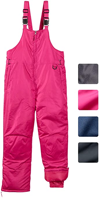 CHEROKEE Baby Toddlers Snow Bib – Boys and Girls Insulated Ski Pants Overalls (2T-4T)