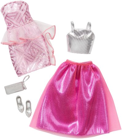 Barbie Fashion 2 Pack Fancy - Pink & Silver