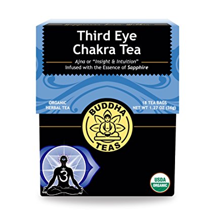 Organic Third Eye Chakra Tea - Kosher, Caffeine Free, GMO-Free - 18 Bleach Free Tea Bags