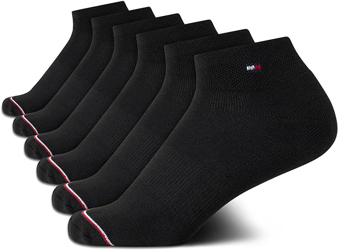 Tommy Hilfiger Women's 6 Pack Flag Sport Cushion Short Crew Socks