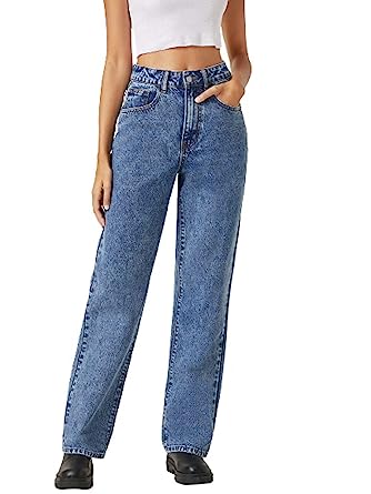 Kotty Women's Relaxed Fit Cotton Jeans
