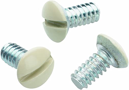 Legrand-Pass & Seymour 510ICC20 Wall Plate Replacement Screws, Ivory